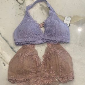 2 Abercrombie Halter Bralettes